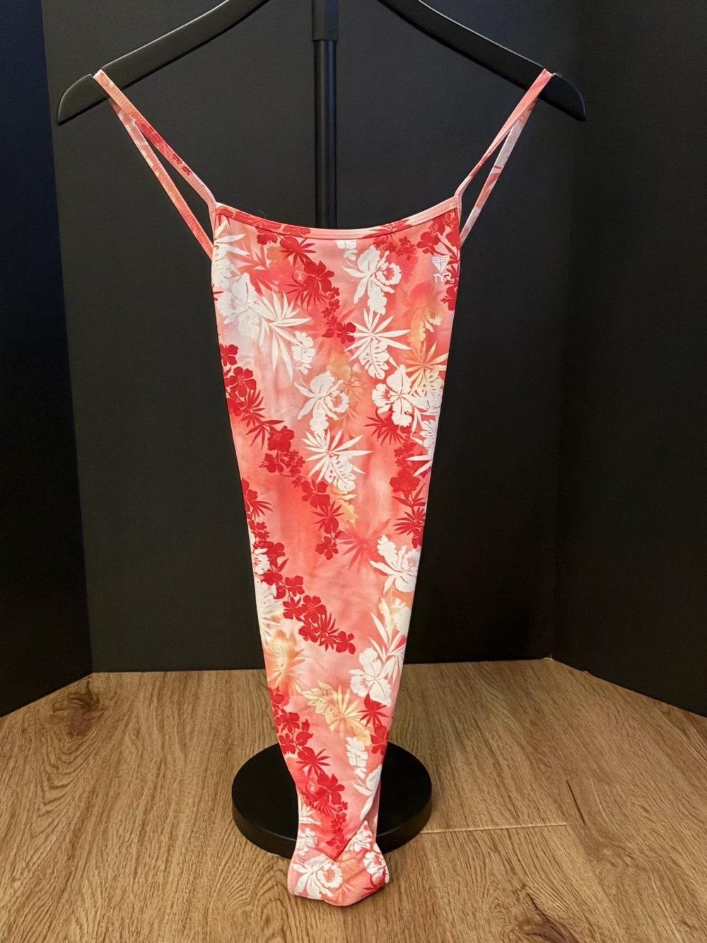 TYR Coral and White Floral One-Piece Swimsuit